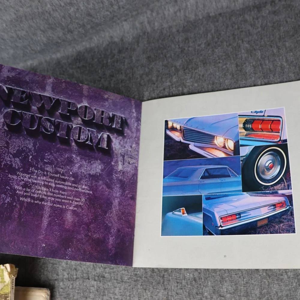 Vintage Chrysler Make Your Move 1968 Car Brochure New Yorker Newport Multicolor